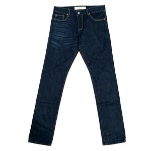 Abercrombie & Fitch Straight Ultra High Rise Jeans Ankle Size 24/00S Dark Wash